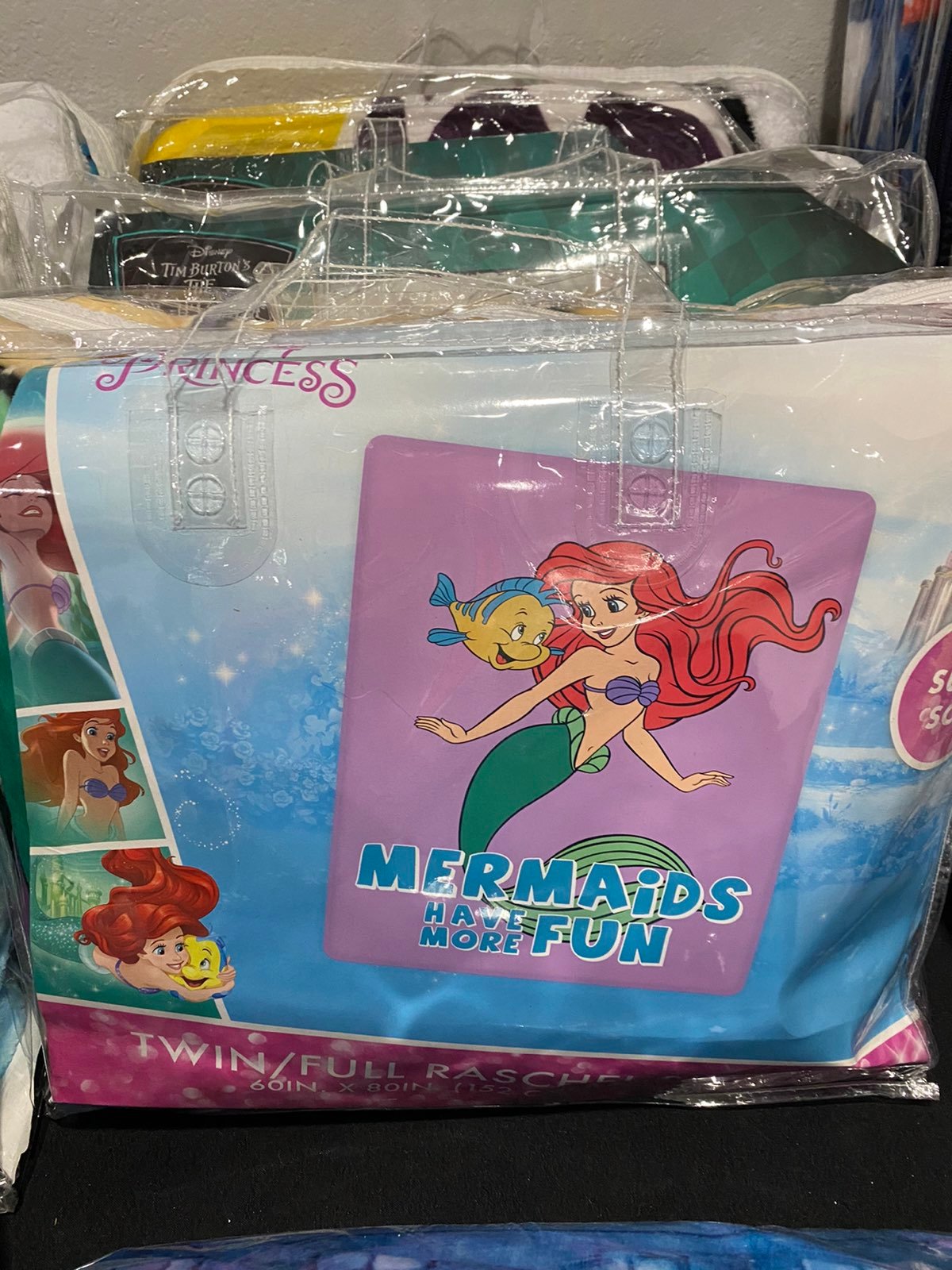 Disney The Little Mermaid Convertible Fleece Throw Disney The Little Mermaid Convertible Fleece Throw
